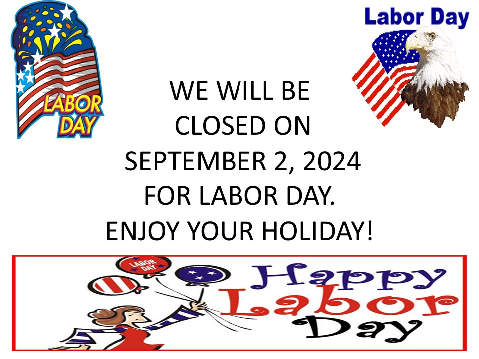 Labor Day, September 2, 2024